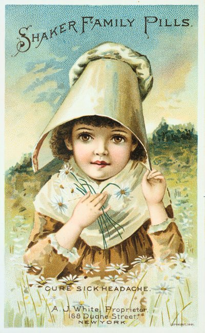 Advertentie voor Shaker Family Pills, 1891 door Unbekannt