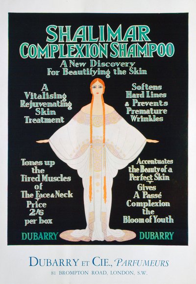Advertentie voor Shalimar teintshampoo door Dubarry door Unbekannt