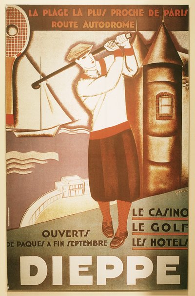 Advertentie voor golfresort in Dieppe door Unbekannt