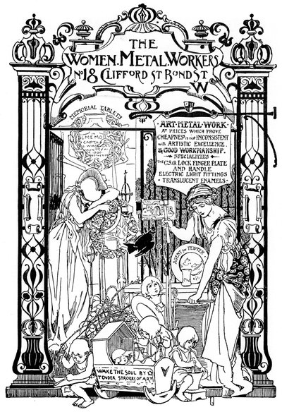 Advertentie voor de Women Metal Workers Company in Londen, 1901 door Unbekannt