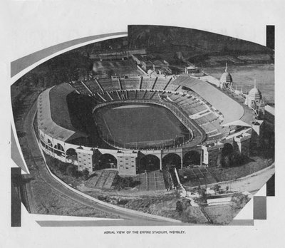Luchtfoto van het Empire Stadium, Wembley, 1937 door Unbekannt