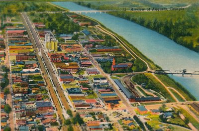 Luchtfoto van Augusta, Georgia door Unbekannt