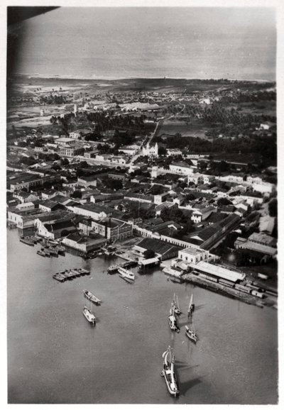 Luchtfoto van Natal, Zuid-Afrika, vanuit een Zeppelin, 1930 1933 door Unbekannt