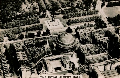 Luchtfoto van de Royal Albert Hall, 1939 door Unbekannt