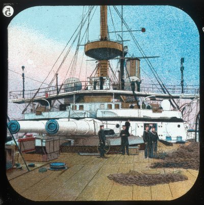 Na Barbette -- H.M.S. Revenger, c1900 door Unbekannt