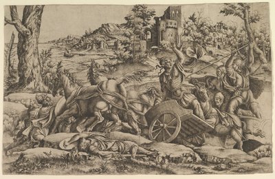 Agamemnon doodt Odios, ca. 1545 door Unbekannt