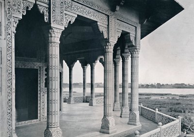 Agra. Balkon van de Jasmijn Toren door Unbekannt