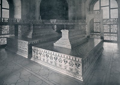 Agra, graven van Mumtaz-I-Mahal & Shahjehan in de Taj door Unbekannt