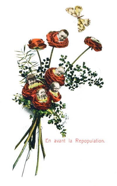 Vooruit Repopulatie, Franse ansichtkaart, ca. 1900 door Unbekannt