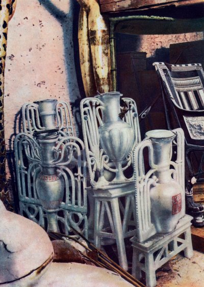 Albasten vazen, graf van Toetanchamon, Egypte, 1933-1934 door Unbekannt