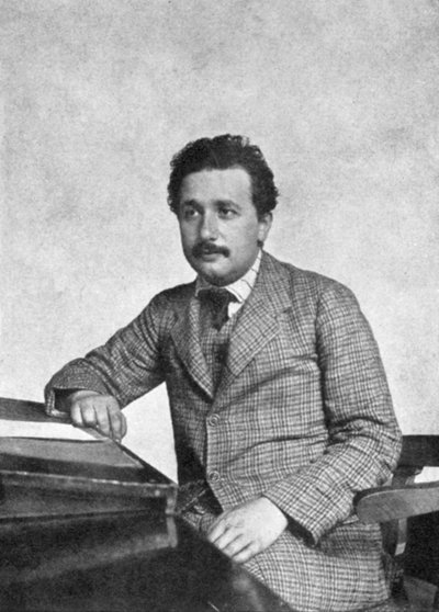 Albert Einstein 1879-1955, Duits-Zwitsers wiskundige en theoretisch natuurkundige, 1905 door Unbekannt