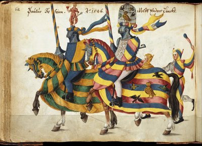 Album van toernooien en parades in Neurenberg, eind 16e-midden 17e eeuw door Unbekannt