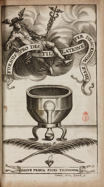 Alchemie & Vroege Chemie Een alchemische distillatieoven door Unbekannt