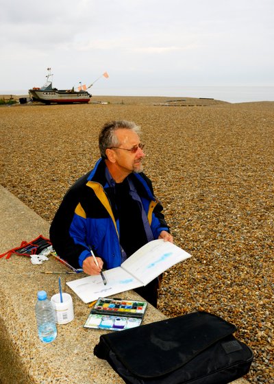 Strand van Aldeburgh door Unbekannt
