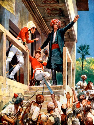 Alexander Burnes, Schotse diplomaat vermoord door Afghanen tijdens de Eerste Anglo-Afghaanse Oorlog, 1841 door Unbekannt