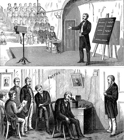 Alexander Graham Bell 1847-1922, Schots-Amerikaanse uitvinder, 1877 1890 door Unbekannt