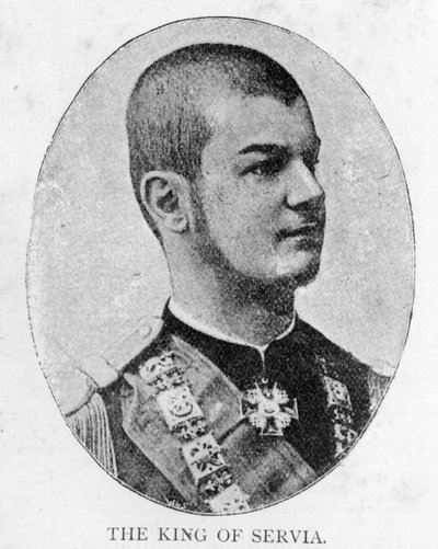 Alexander I, koning van Servië door Unbekannt