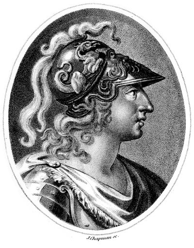 Alexander de Grote 356-323 v.Chr., c1800 door Unbekannt
