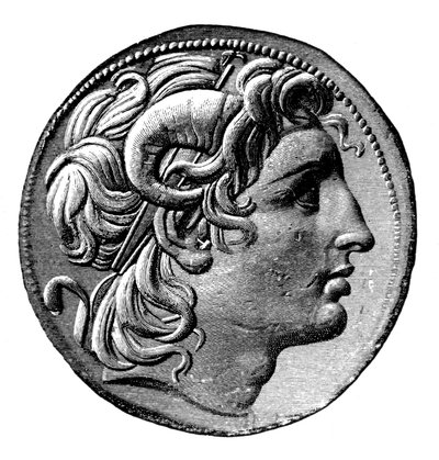 Alexander de Grote van Macedonië door Unbekannt