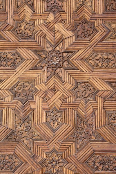 Alhambra - Deur in Nasrid Paleizen, Granada, Spanje door Unbekannt