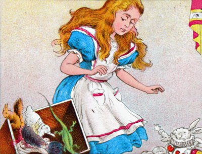 Alice werd weer groter, ca. 1900 door Unbekannt