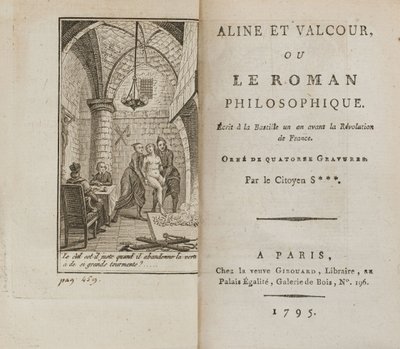 Aline et Valcour ou, Le Roman philosophique door Marquis de Sade, 1795 door Unbekannt