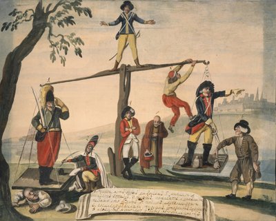 Allegorie van Europa in 1791 door Unbekannt