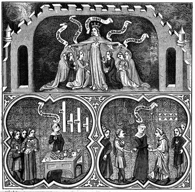 Allegorie van gerechtigheid, uit Aristoteles