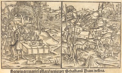 Allegorie van oorlog en vrede, 1499 door Unbekannt