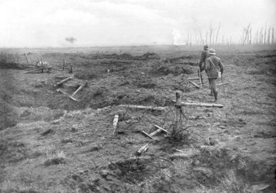 Geallieerde troepen bij het IJzerkanaal, België, 31 juli 1917 door Unbekannt