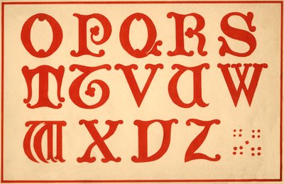 Alfabet, letters O-Z, hoofdletters door Unbekannt