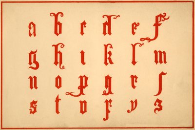 Alfabet, letters a-z, kleine letters door Unbekannt