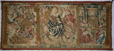 Altaarfront: Scènes uit de Kindertijd van Christus, ca. 1500 door Unbekannt