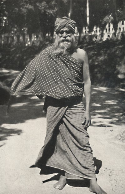 Oude Singalese arbeider uit Kandy, 1926 door Unbekannt