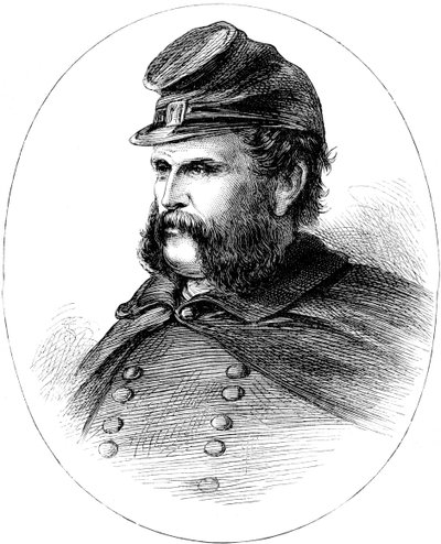 Ambrose Burnside, generaal van de Unie tijdens de Amerikaanse Burgeroorlog, ca. 1880 door Unbekannt