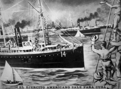 Amerikaans leger vertrekt naar Cuba, 1898, 1920s door Unbekannt