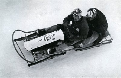 Amerikaans tweemans bobsleeteam, Duitse winterspelen, 1936 door Unbekannt