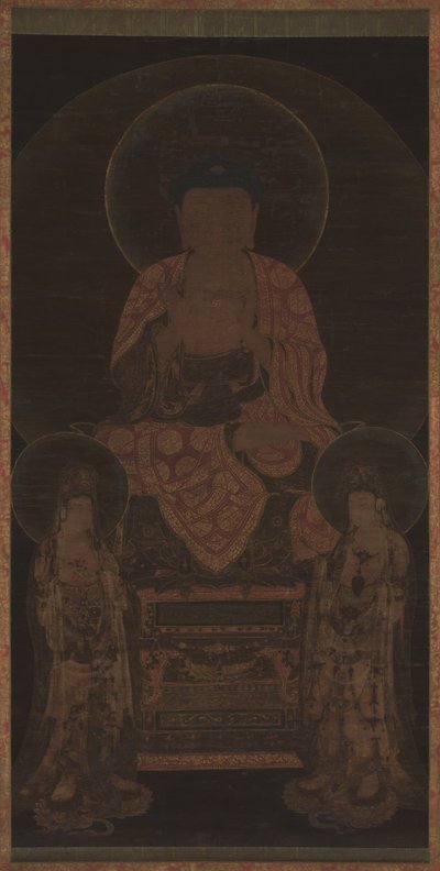 Amitabha triade, ca. 13e eeuw door Unbekannt
