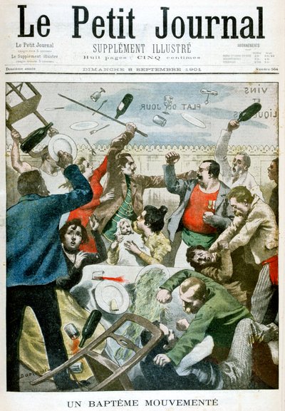 Een bewogen doop, 1901 door Unbekannt