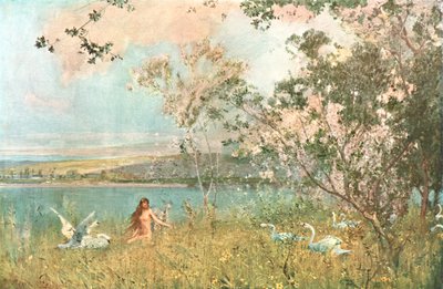 Een idylle van de lente, 1897, ca. 1902 door Unbekannt