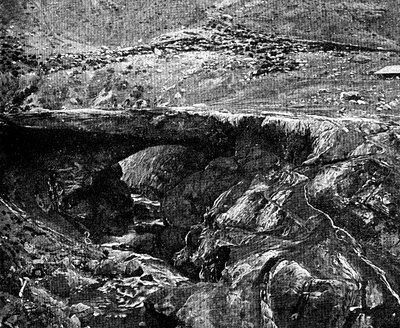 Een Inca Brug, Peru, 1895 door Unbekannt