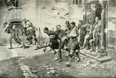 Een Incident tijdens de Terugtocht uit Mons, 1919 door Unbekannt