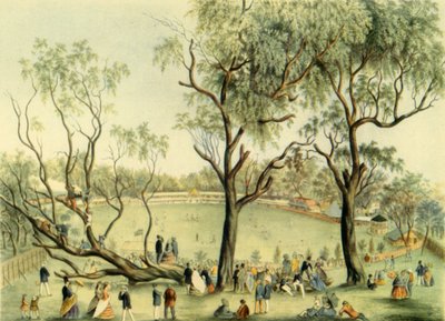 An XI van Engeland v. XXII van Victoria in Melbourne, 1864, 1947 door Unbekannt