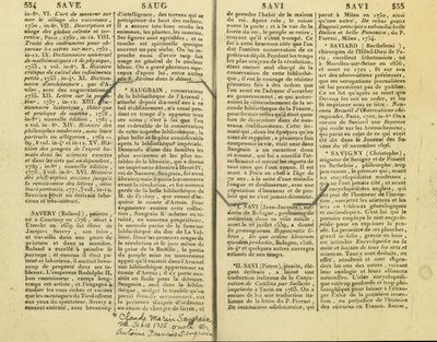 Een verslag van Claude Marin Saugrain, Antoine Saugrain
