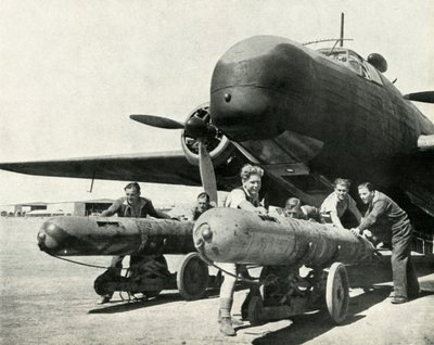 Een vliegtuig dat torpedo