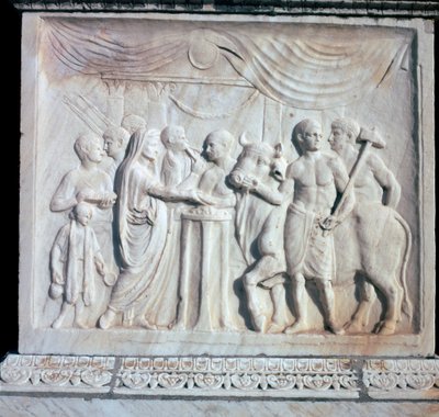 Een altaar gewijd aan de Romeinse keizerlijke cultus, 1e eeuw door Unbekannt
