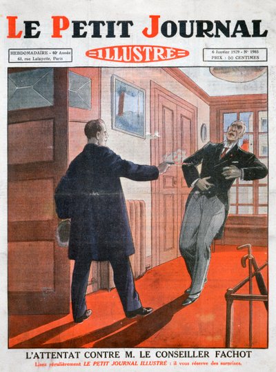 Een aanval op raadslid Fachot, 1929 door Unbekannt