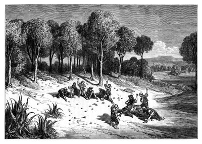 Een sinaasappelboomgaard in het zuiden van Spanje, ca. 1890 door Unbekannt