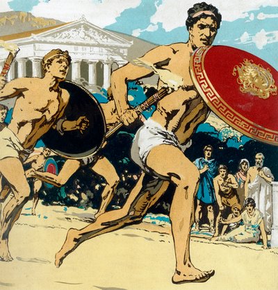 Oude Olympische Spelen: de estafette, 1922 door Unbekannt