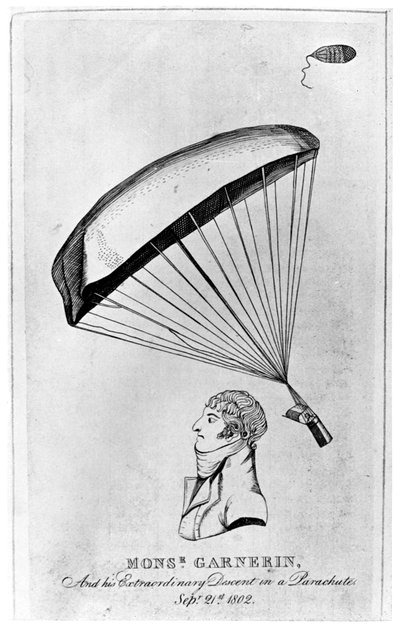 Andre Jacques Garnerin, Franse luchtvaartpionier en de eerste parachutist, ca. 1802 1910 door Unbekannt